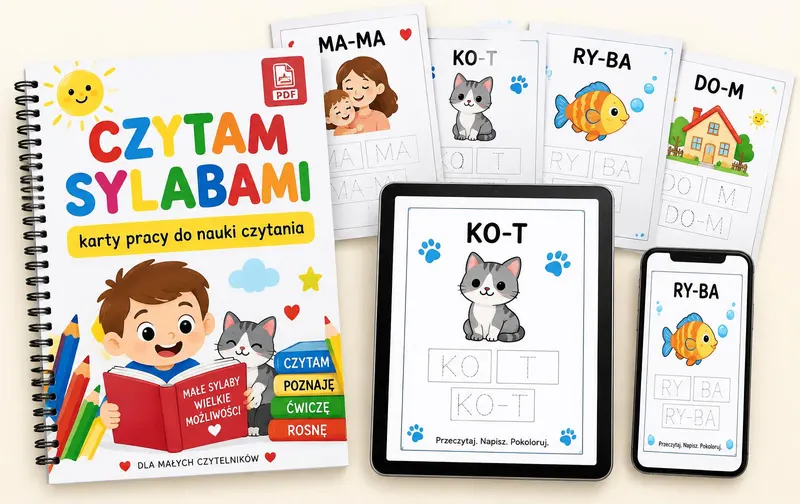 Zestaw Czytam Sylabami